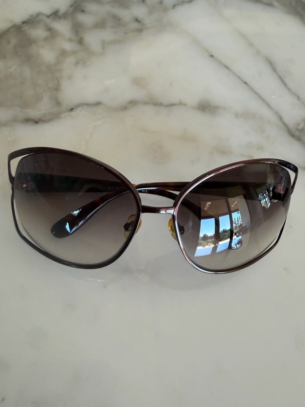 Marc Jacob’s Women's Dark Brown Gradient Lens Fashion Sunglasses